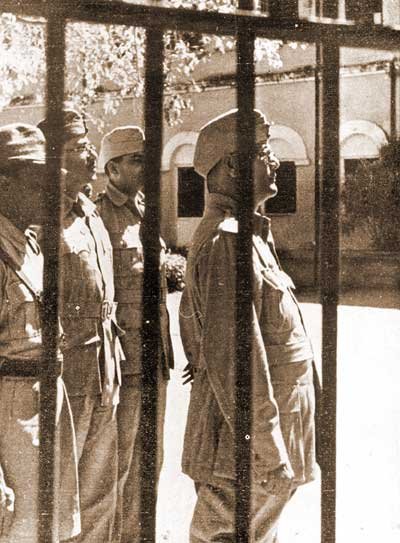 Netaji Subhas Chandra Bose inspecting Cellular Jail in the Andaman Islands